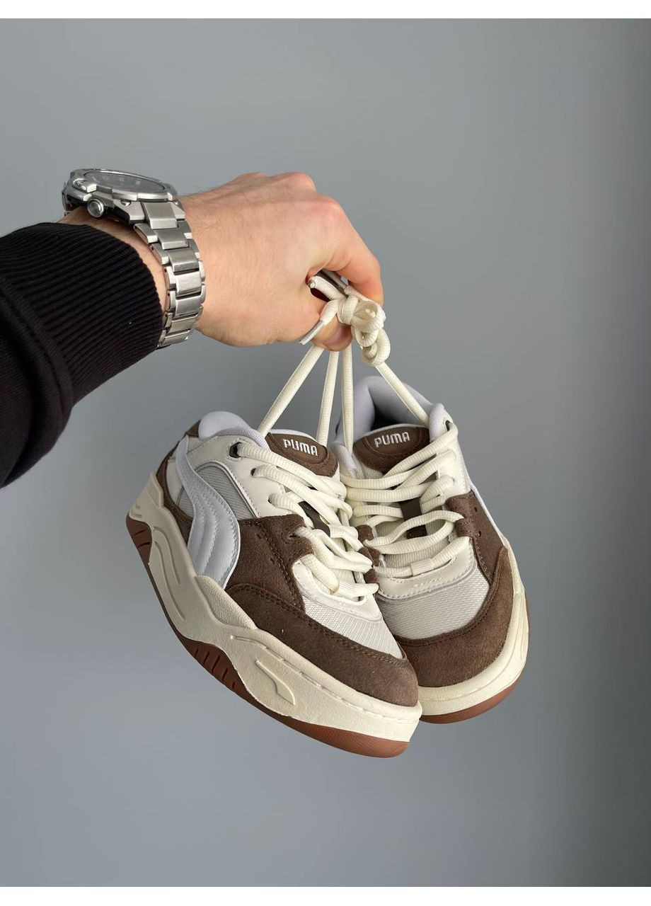 Кросівки жіночі Puma 180 White Brown | Пума 180 білі No Brand білі демісезони (360894516)