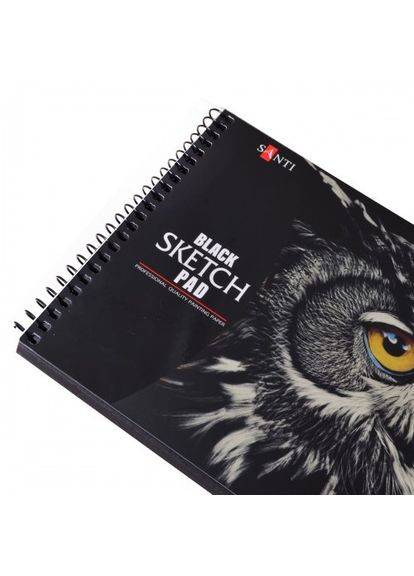 Альбом для малюв. на пруж.з чорним папером 32/150 A5 742609 / / Santi (338619959)