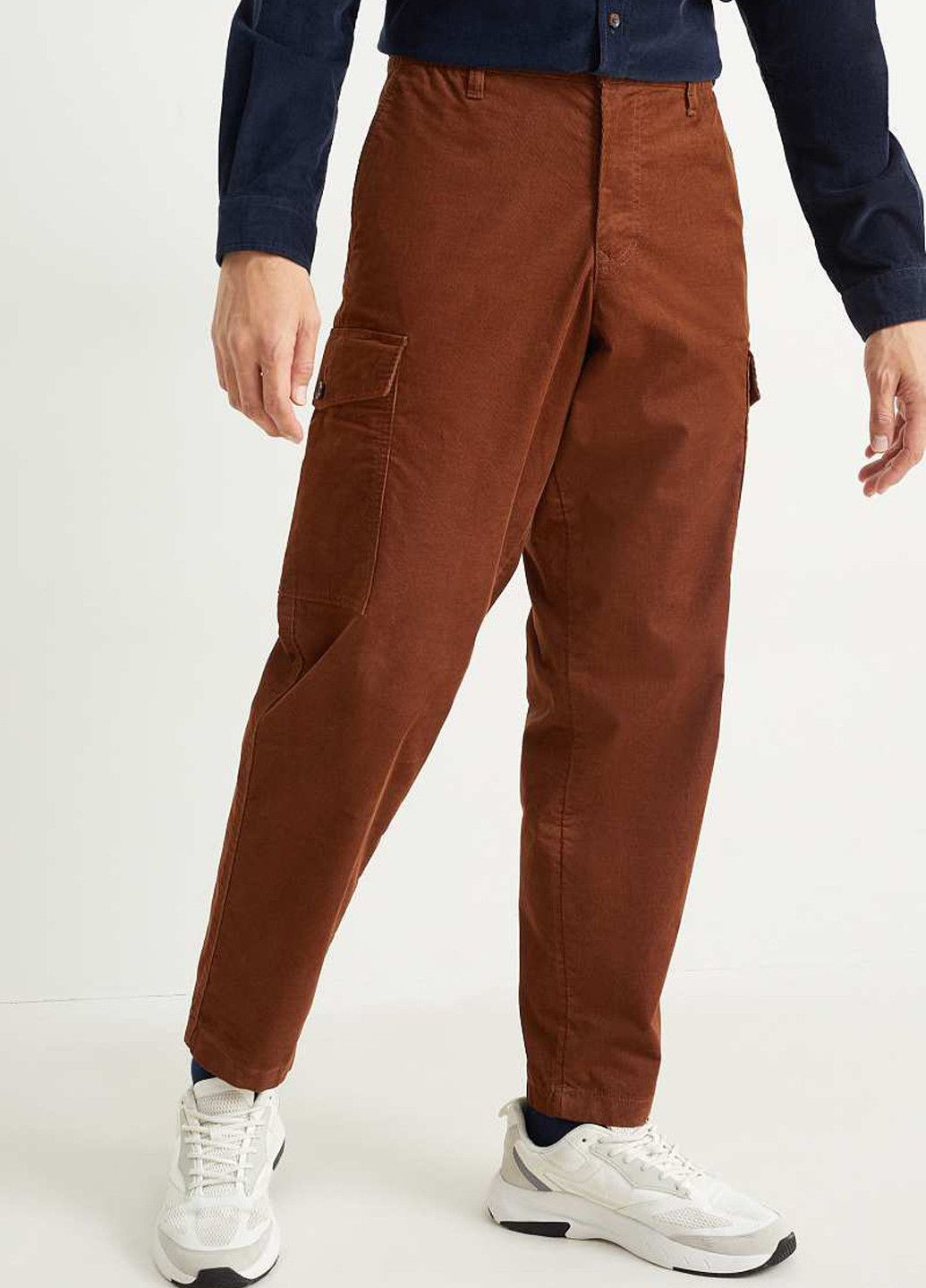 Коричневые демисезонные брюки C&A