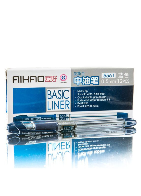 Ручка шариковая/оливина "Maxriter" АH-5561 синяя, 0,5 мм (12/144) Aihao (367754627)