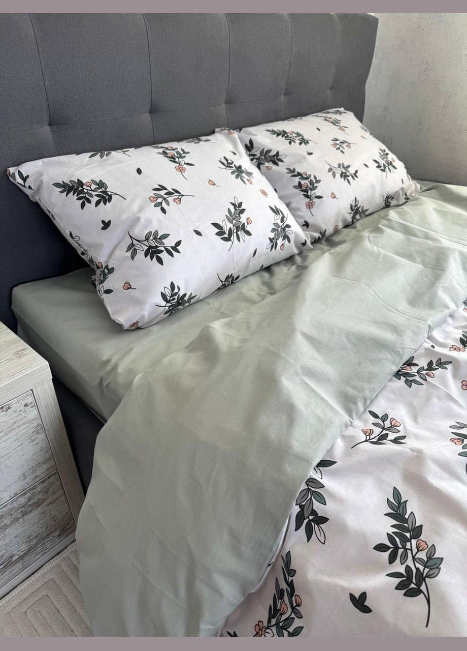 Постільна білизна бавовняна Сабонг Двоспальна 180 x 220 Бязь Біла 70 х 70 No Brand (344445275)