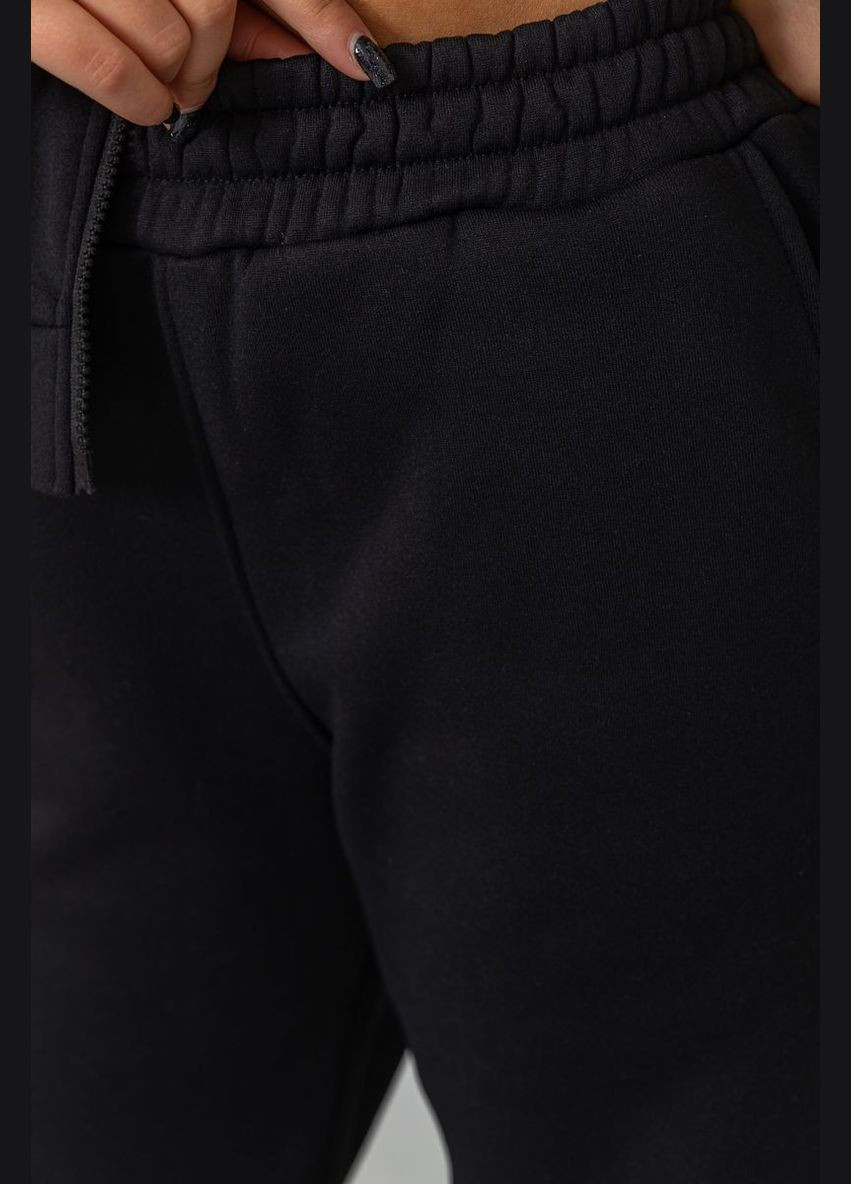 Спорт костюм жіночий на флісі, колір чорний, Ager (273394760)
