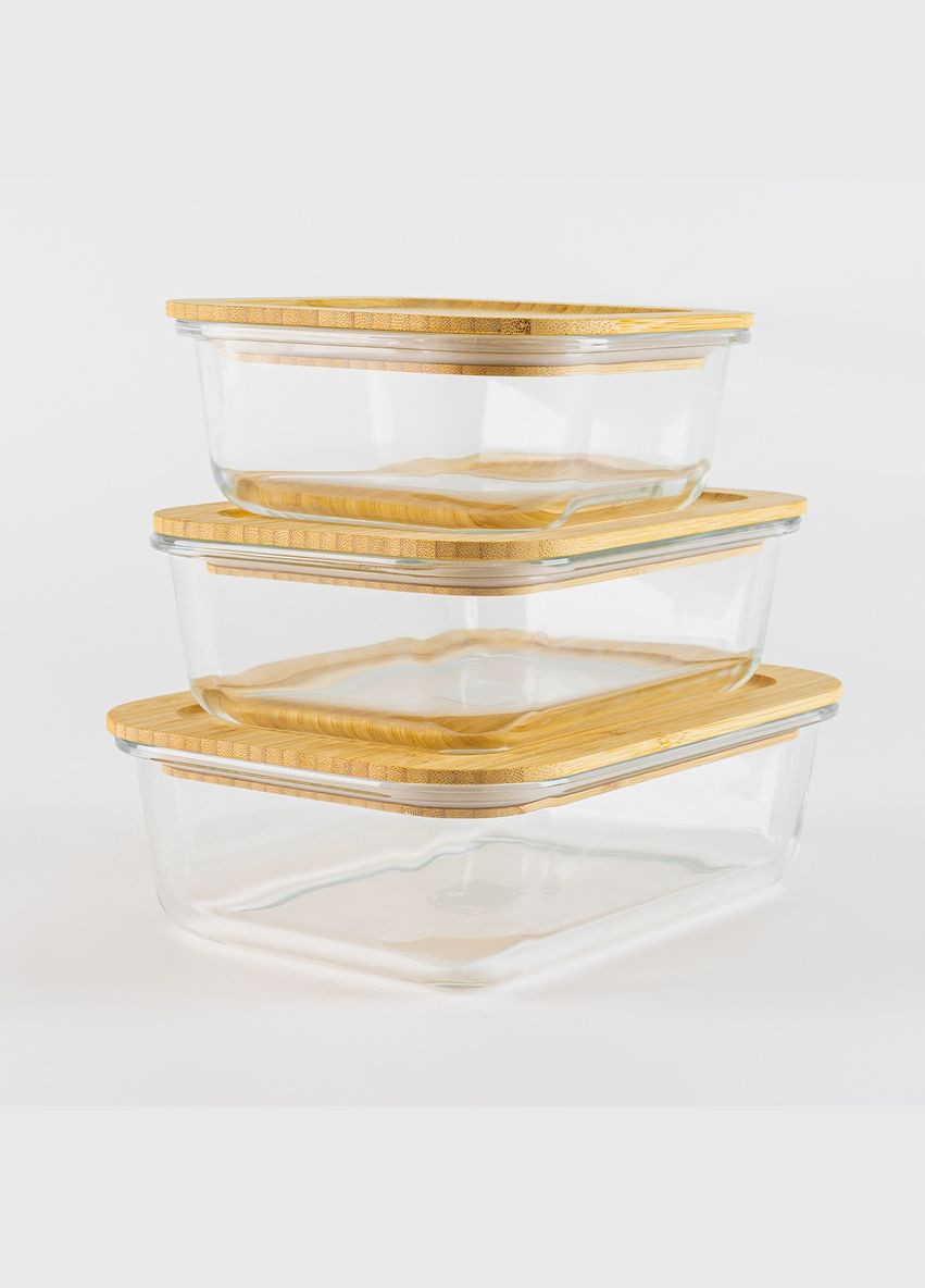 Емкость для хранения MY HOME квадратная с крышкой 0.8 л (KP-60 M T/WOOD) MVM (301003257)