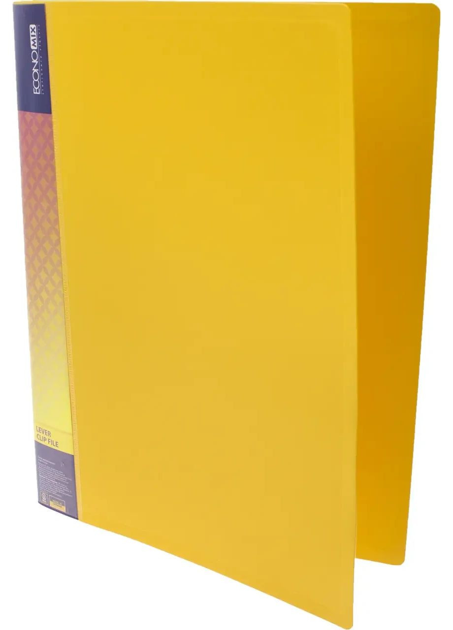 Папка " " №E31208-05 А4 CLIP B Light з затиск.,2карм.,жовта ECONOMIX (358203409)