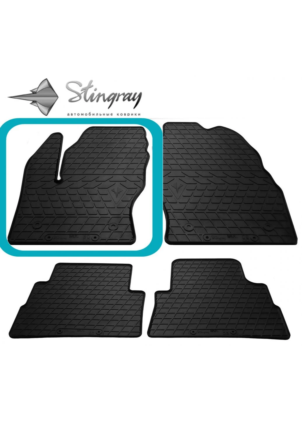 Водійський килимок у салон для Ford Kuga 2012-2016 1 шт Stingray Kuga / Escape 2013-2019 (375001309)