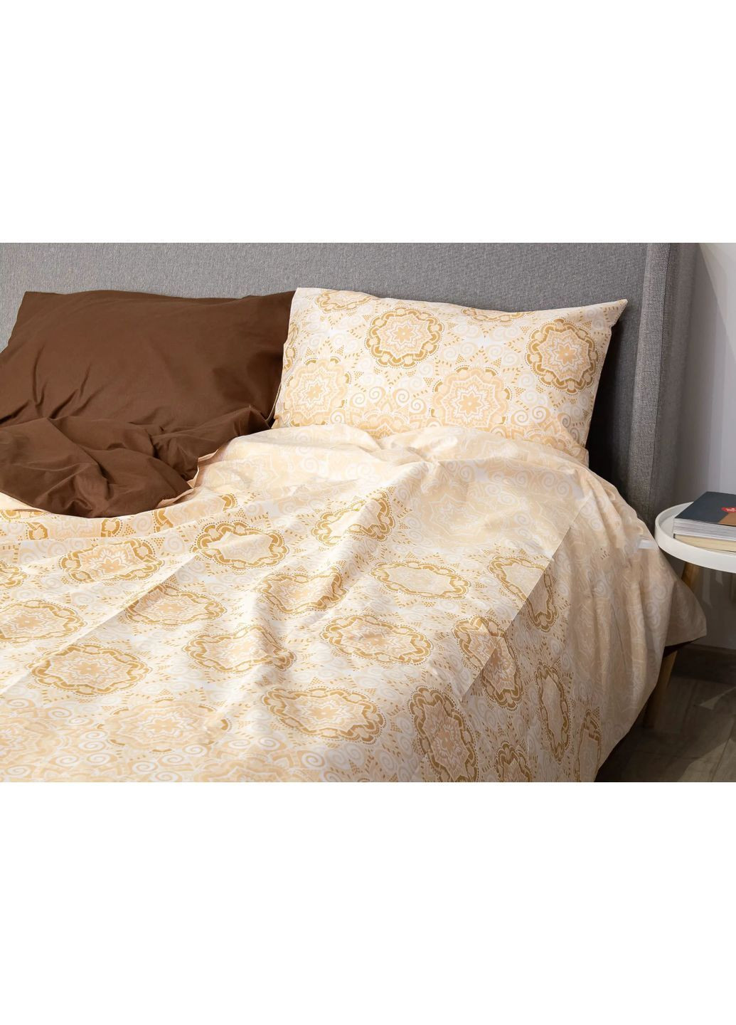 Двуспальный комплект постельного белья с наволочками 50*70 см, 115 гр/м2 Rustic Charm Бежевый (17450180215) ТЕП (365851867)