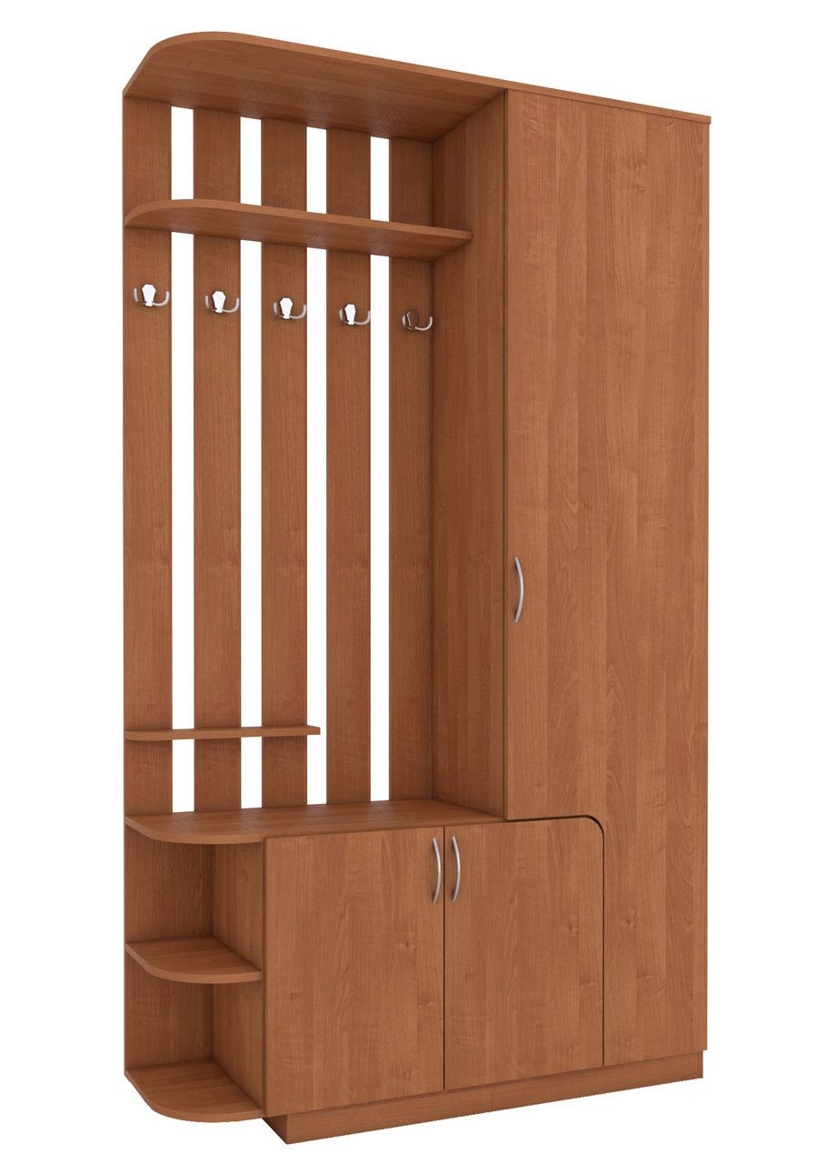 Удобная прихожая со шкафом, вешалкой и обувной полкой No Brand (325484365)