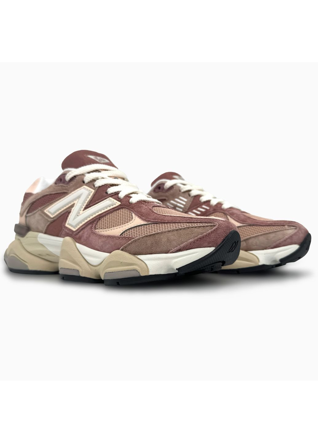 Цветные демисезонные кроссовки мужские new balance 9060 brown / caramel нью беланс 9060 No Brand