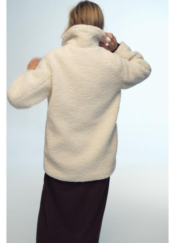 Еко шубка полупальто зі штучної овчини Zara (365060283)