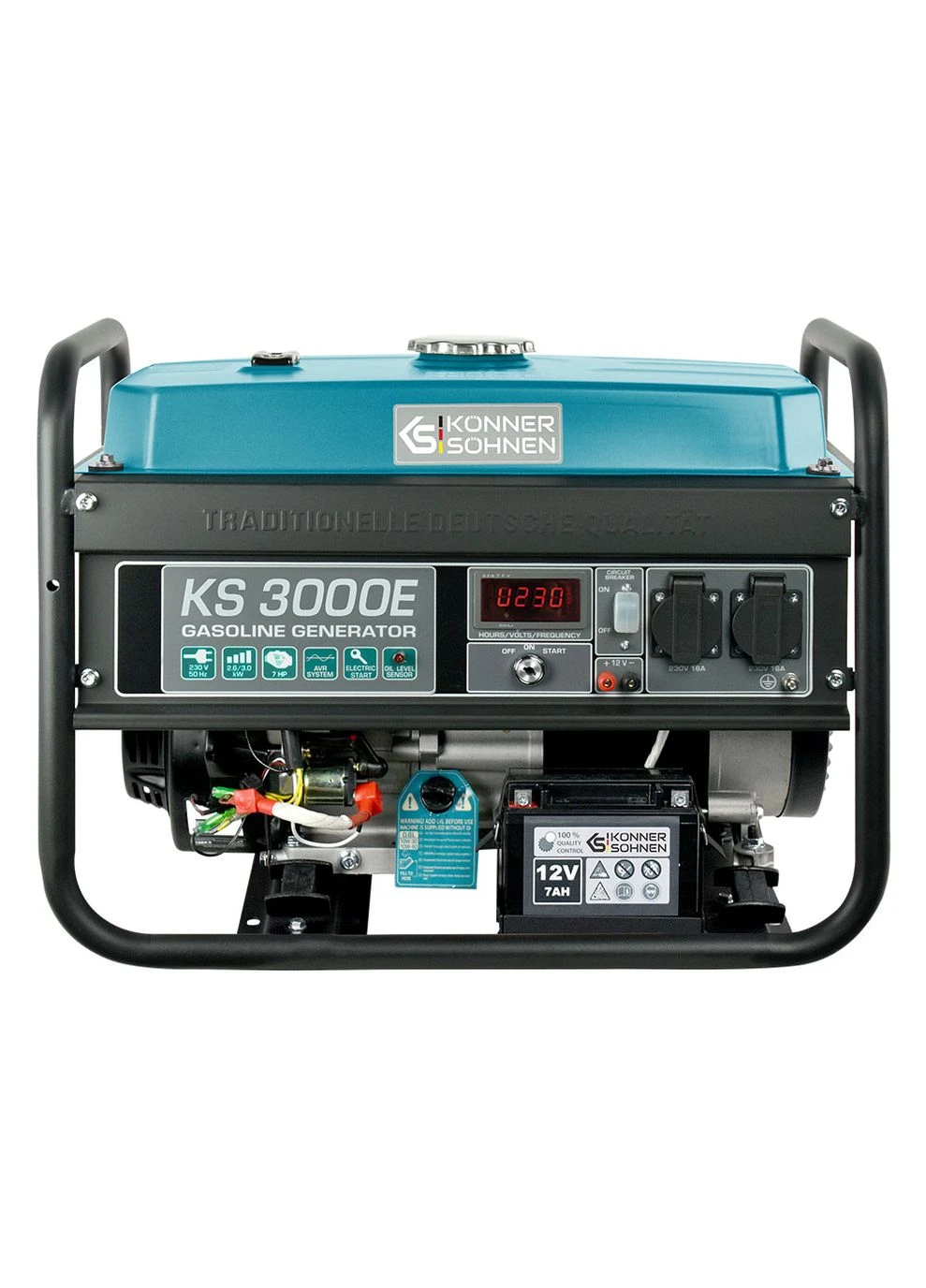 Генератор бензиновий 2.6/3 кВт Konner&Sohnen KS 3000E (380868199)