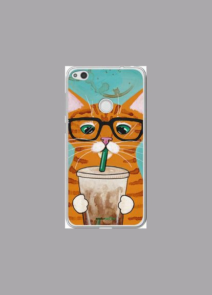 Чохол на Huawei P8 Lite (2017) Зеленоокий кіт в окулярах "4054t-777-2448" Endorphone (362604755)