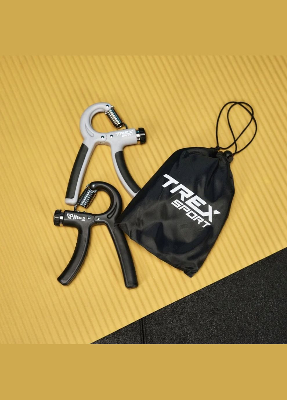 Набор регулируемых эспандеров 5-60кг TX-002HGB черно-серый TREX Sport (347601103)