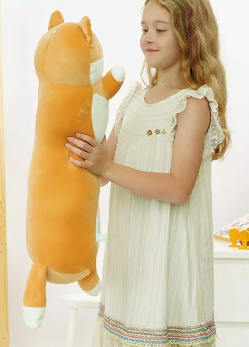 Мягкая игрушка корги подушка-обнимашка 70 см My Kigu (370952746)