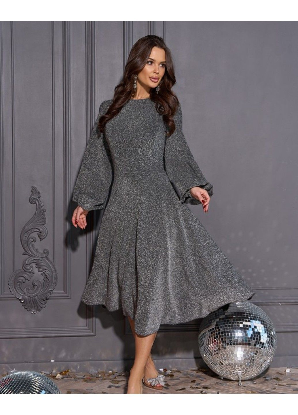 Чорна вечірня сукні 14961 чорний ISSA PLUS