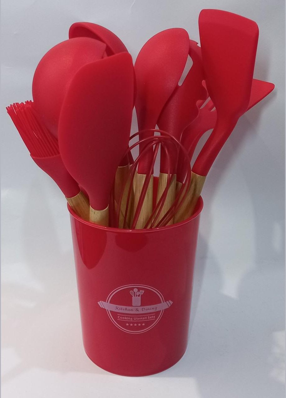 Силіконовий кухонний набір Kitchen Dining P-0777 12 предметів No Brand (300001407)