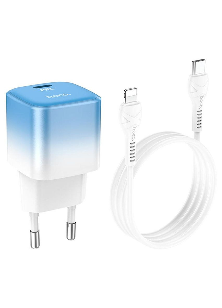 Блок для зарядки C101A single port PD20W charger set(C to iP) Ice Blue Hoco (367724165)