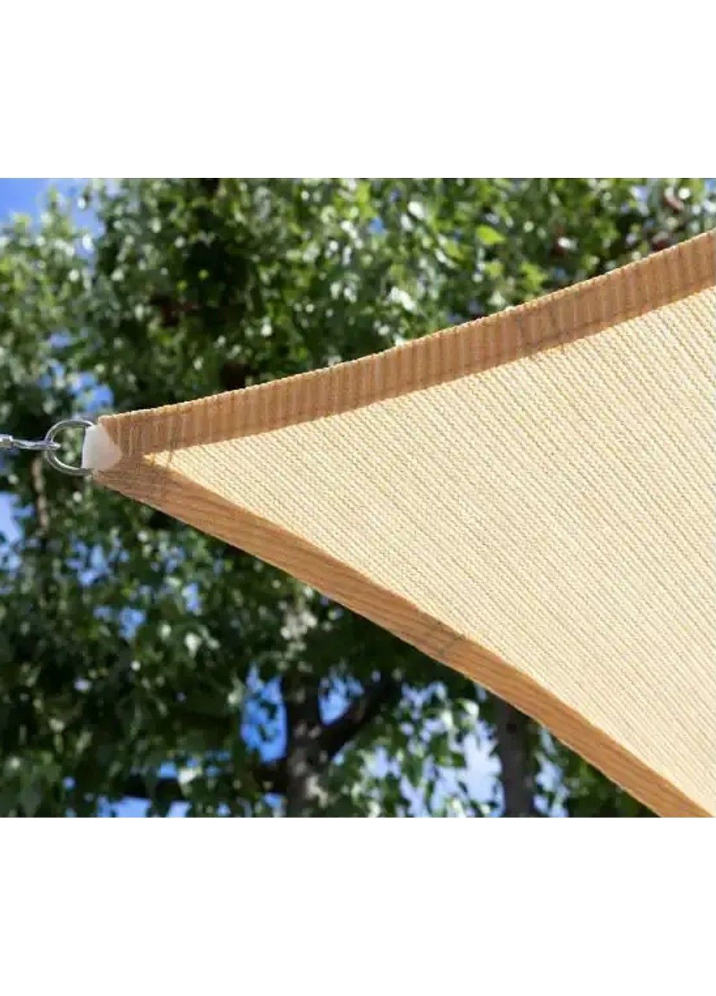 Тент навес затеняющий прямоугольный 2х4м сетка (Бежевый) No Brand (332637335)