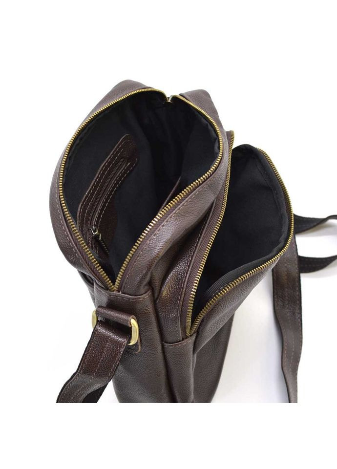 Шкіряна сумка месенджер чоловіча, коричневий "Флотар" FC-6012-3md TARWA (298684135)