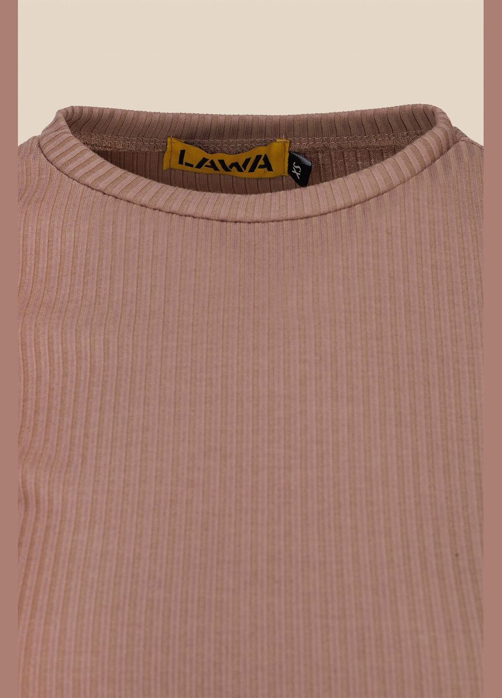 Коричневое повседневный платье однотонное женское wbc02371 shop (2000990639110) LAWA однотонное