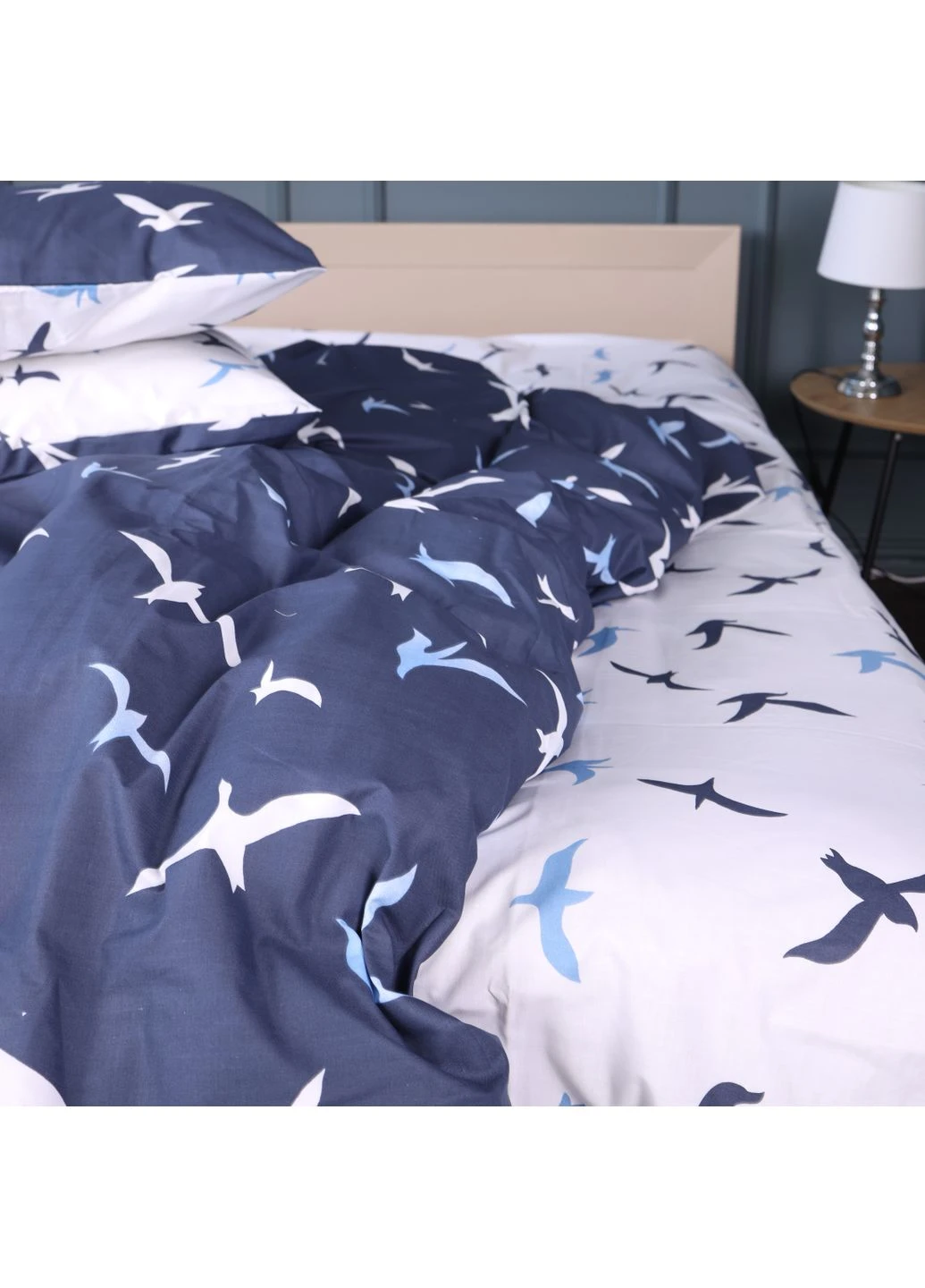 Комплект постельного белья Бязь 17-0825 Flying birds blue Детский Mirson (399178943)