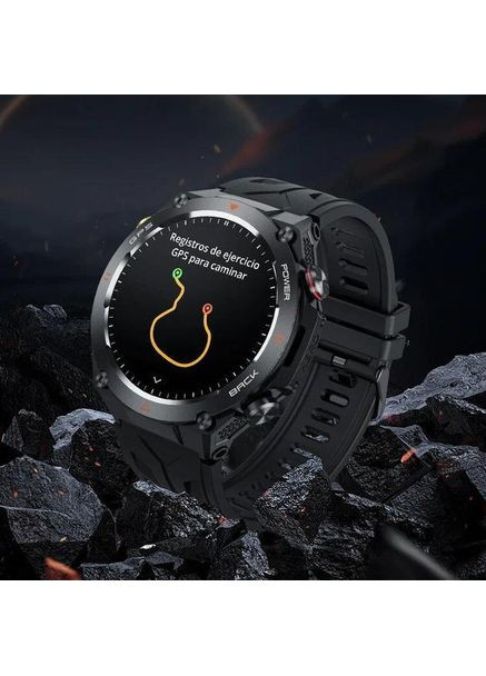 Умные часы V75 Black с GPS и компасом, спортивные, мониторинг здоровья, водонепроницаемость, для iOS/Android, черные Colmi (360713947)