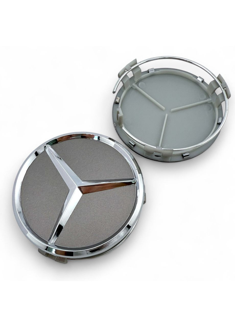 Ковпачок в диски Мерседес заглушка для дисків Mercedes 75/68 мм. Графіт (1 шт.) Mercedes-Benz (354698328)