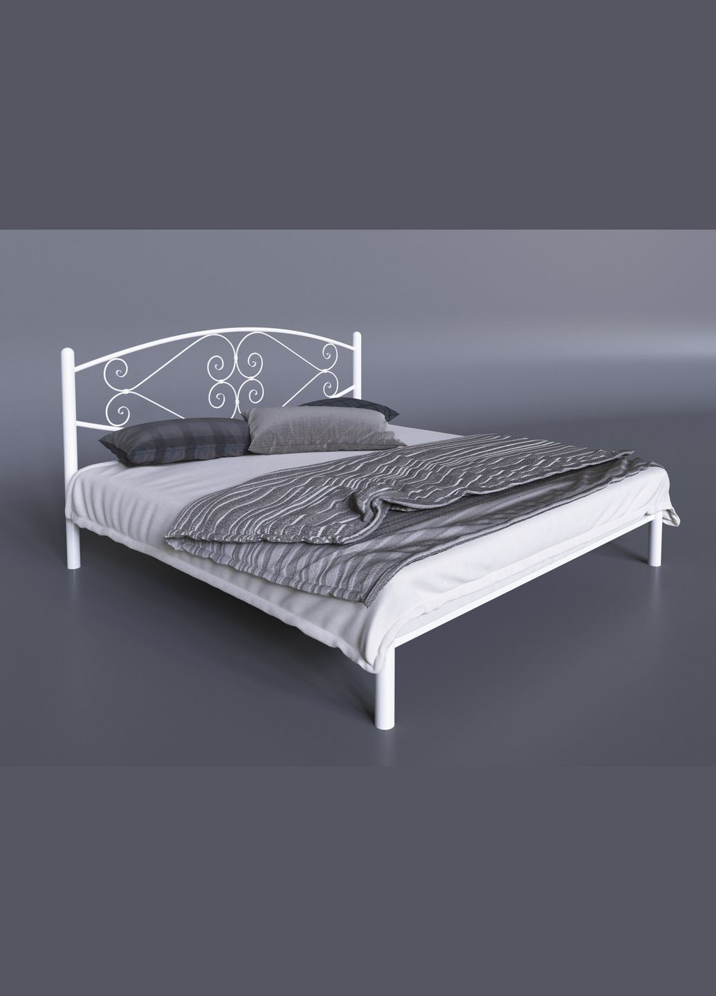 Двуспальная металлическая кровать Камелия от ТМ Теnero Tenero (315913109)