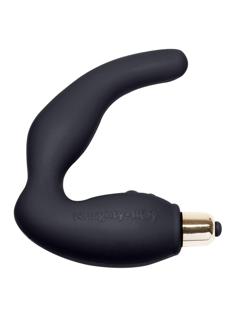 Вібромасажер простати Rocks Off Naughty-Boy Black, масаж промежини, макс. діаметр 3,5 см No Brand (366878534)
