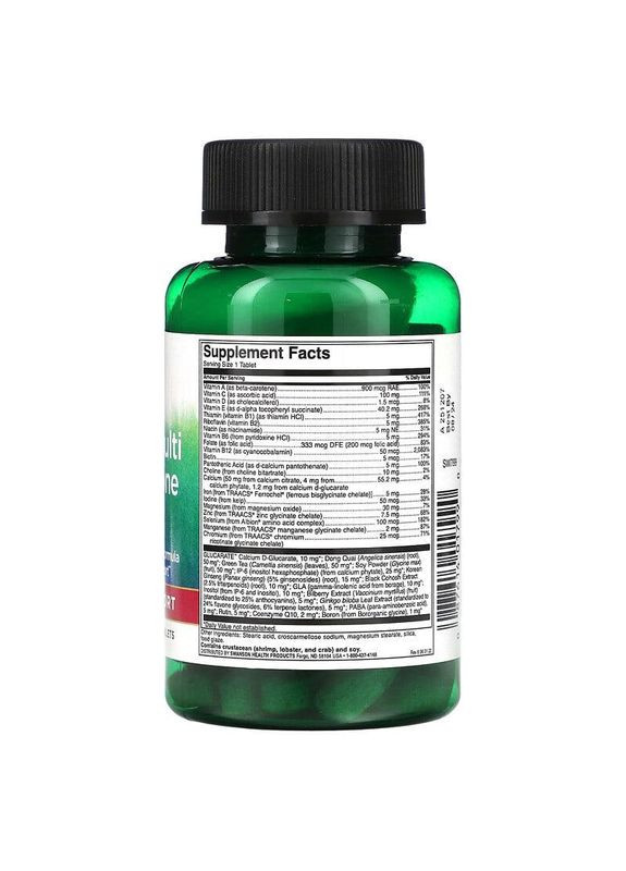 Вітаміни для жінок Women's Multivitamins Plus Hormone Support 90 таб. Swanson (346513488)
