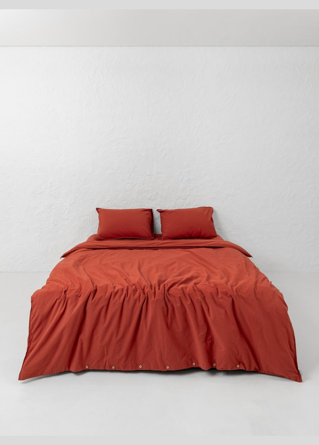 Комплект білизни з вареної бавовни Terra сімейний, Простирадло з резинкою 200х200 Leglo (300370686)