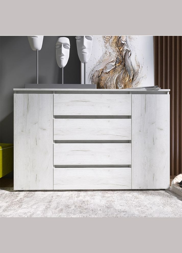 Комод КЛ-4 Лайт (телескопічні) 140х38х93 см (EVR-071077) Еверест (329296522)