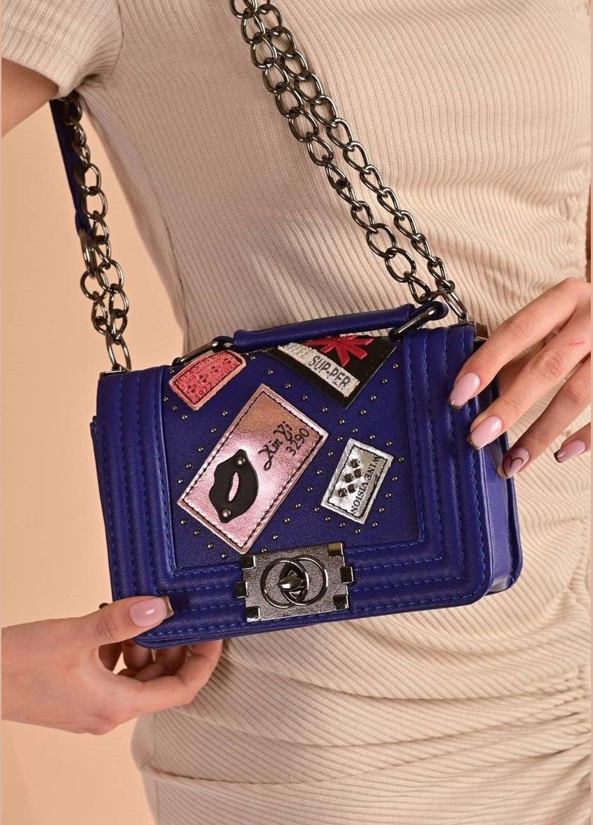 Сумка клатч жіноча синя код 7-8816 PTR No Brand (317764042)