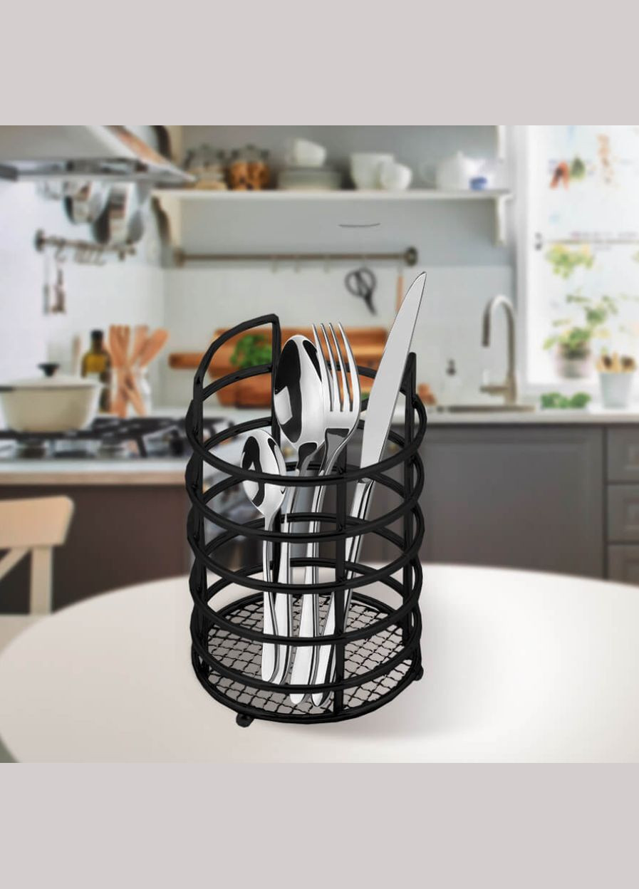 Сушилка для столовых приборов 85 x 130 мм черная (MR-1029-BLACK) Maestro (349819403)