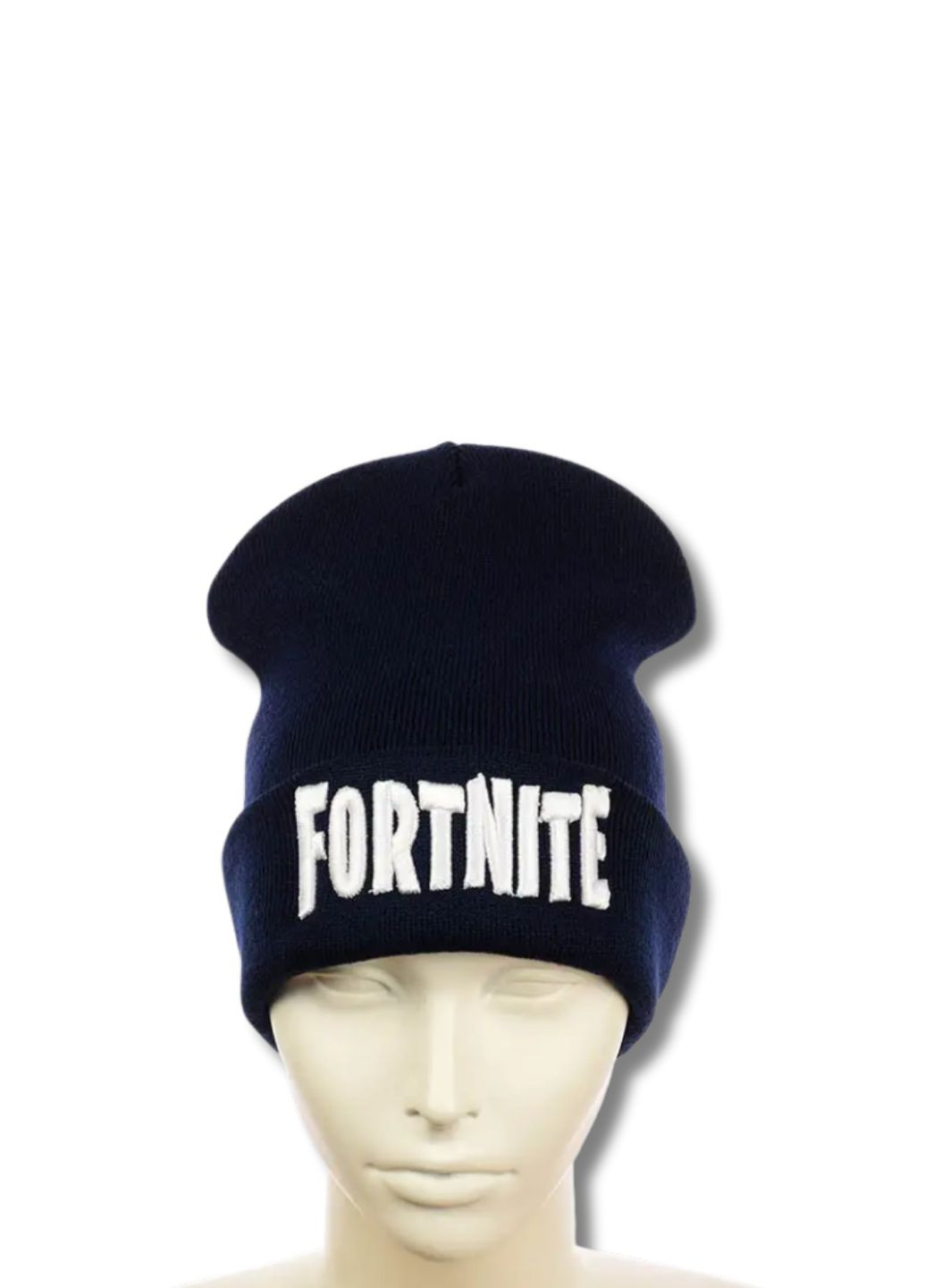 Детская демисезонная шапка бини Фортнайт / Fortnite No Brand Дитяча шапка біні з вишивкою (347146941)