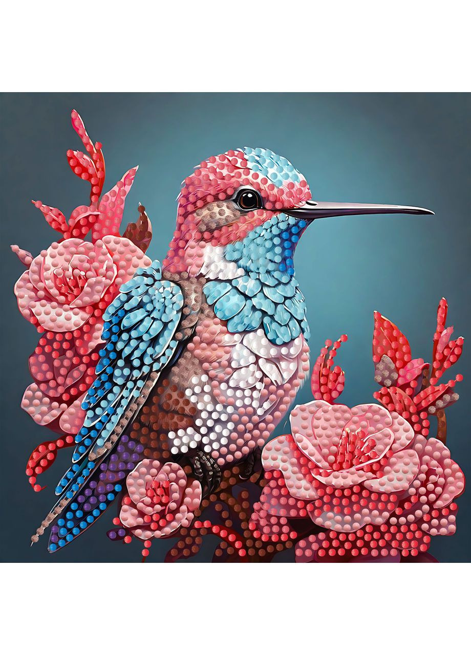 Алмазная мозаика ПРЕМИУМ Маленькая птичка на бумажной основе размером 18х18 см (ZAV1818-20) Strateg (362445967)