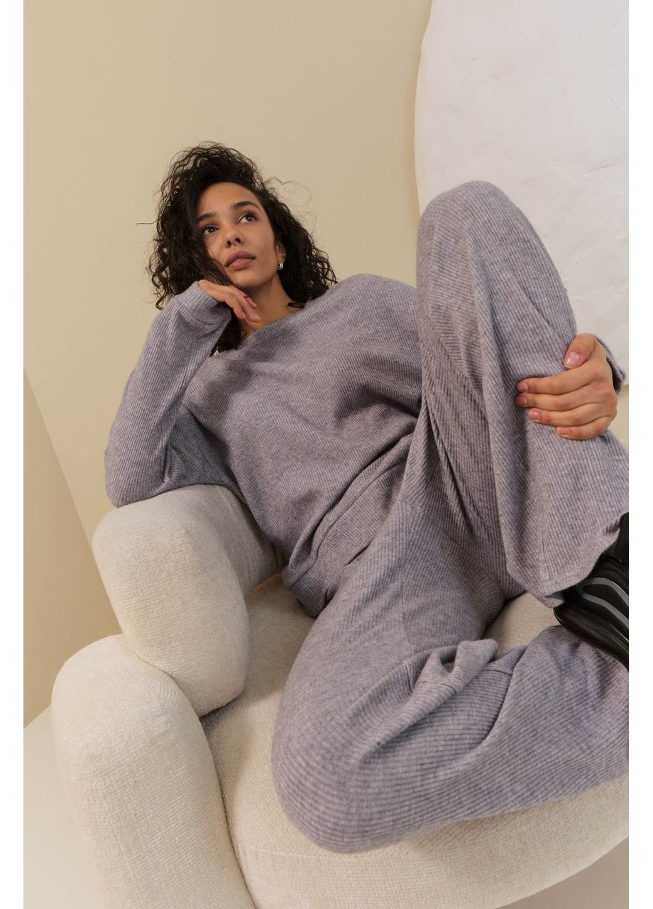 Сірий ангоровий костюм Seventeen (360532609)