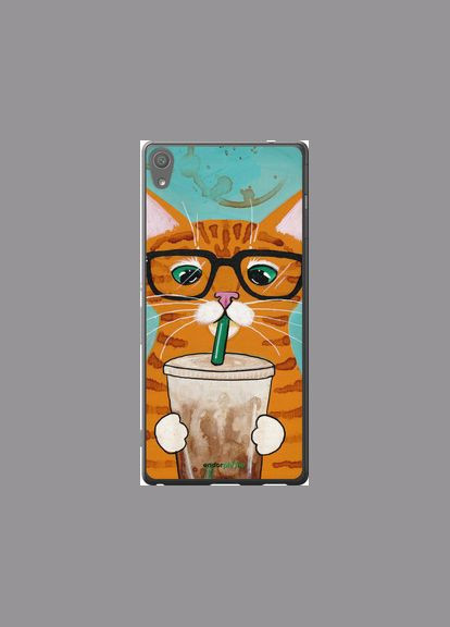 Чохол на Sony Xperia XA Ultra Dual F3212 Зеленоокий кіт в окулярах "4054u-391-2448" Endorphone (362605259)