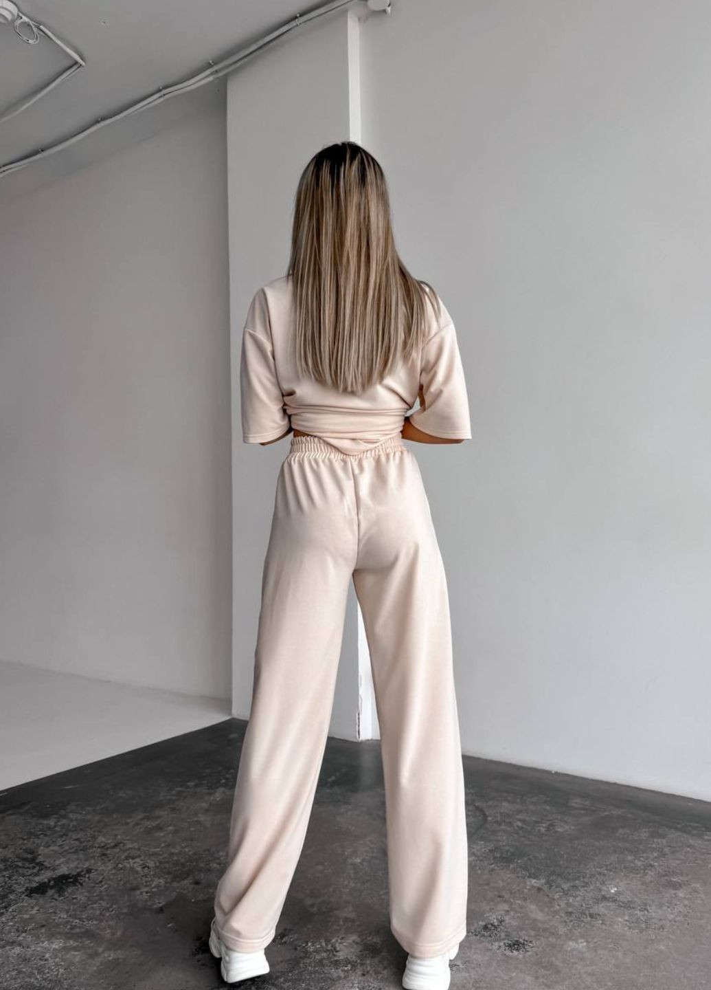 Костюм-двойка: футболка и брюки прямого кроя Tik-Tak (330147077)