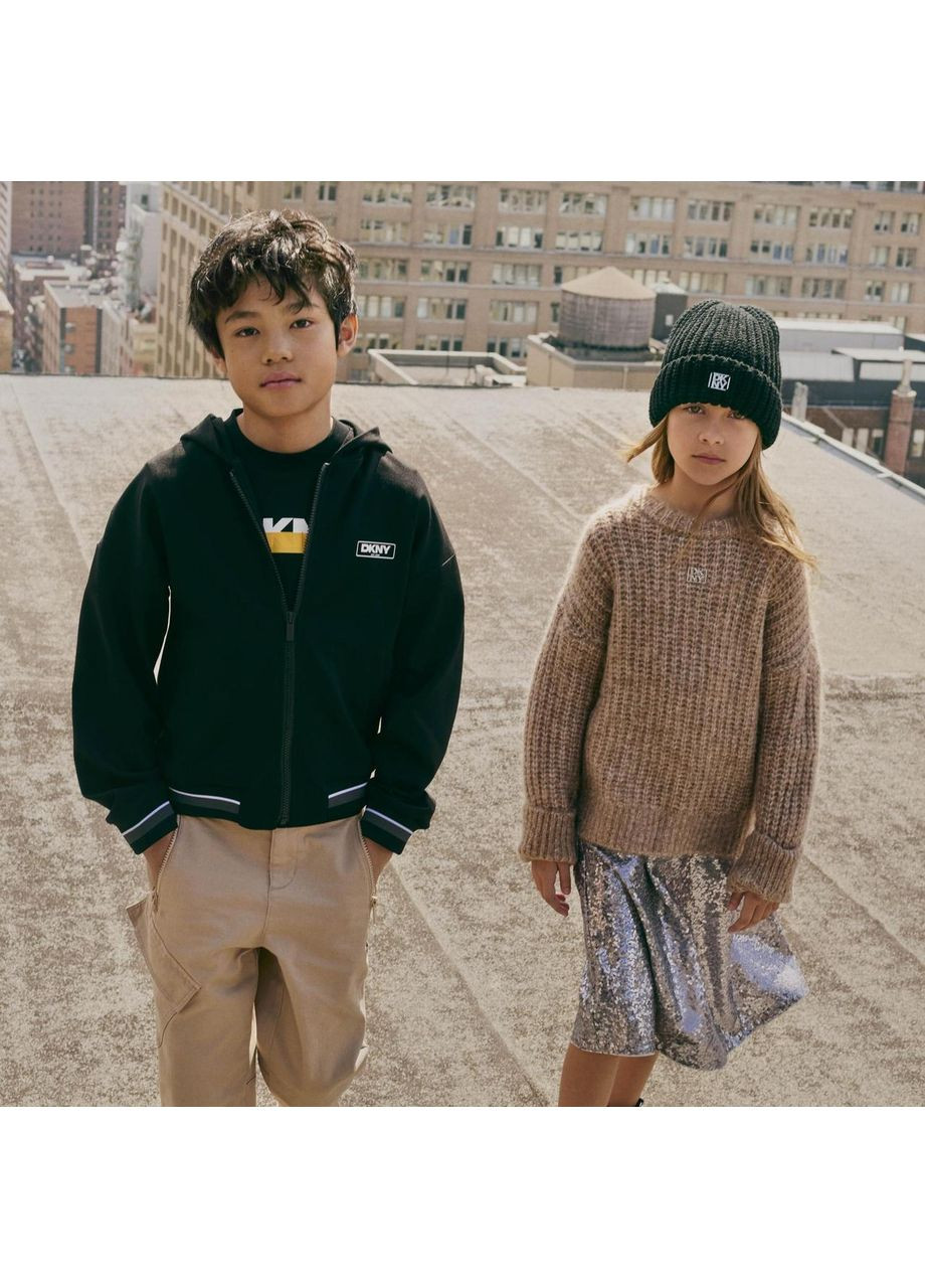 Серебристая вечерний юбка DKNY