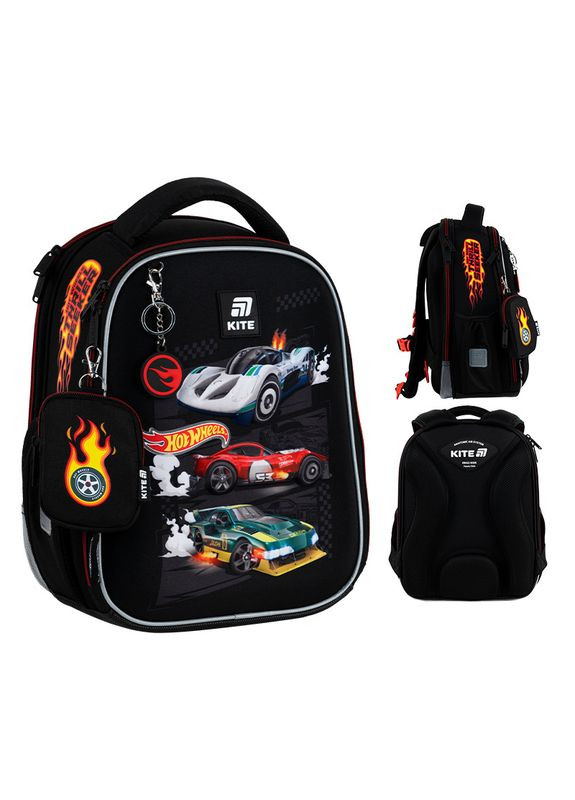 Рюкзак Education каркасний HW25-555S Hot Wheels Kite (367987912)
