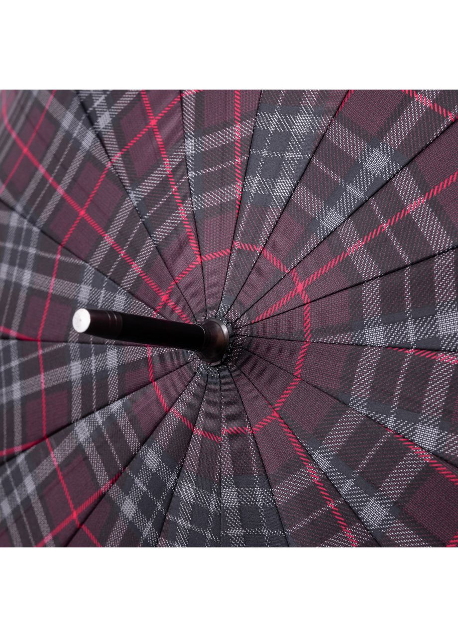 Красный классический зонт-трость полуавтомат из полиэстера 16 спиц диаметр 117 см hp-23-4r Yiwu (369673455)