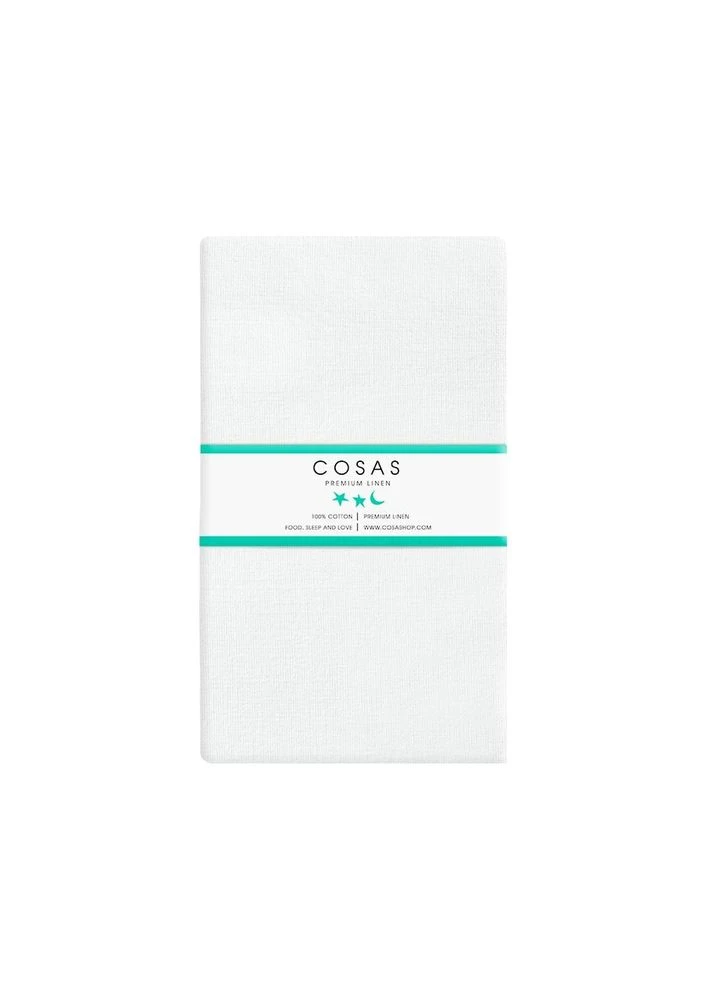 Набір євро простирадло 220х240 WHITE / LIGHT BLUE ZIGZAG (4822052057513) Cosas (392174112)