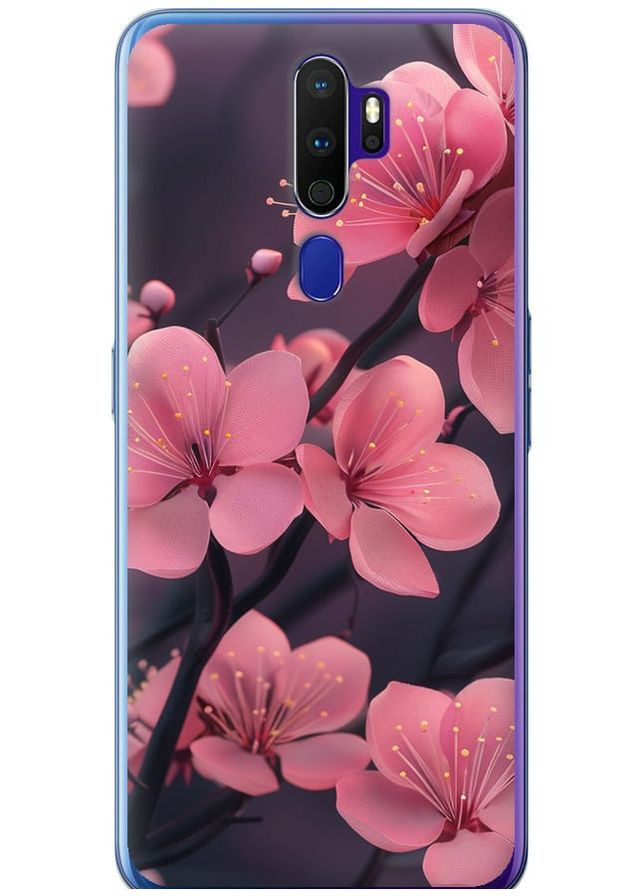 Силиконовый чехол 'Пурпурная сакура' для Endorphone oppo a9 2020 (293515125)