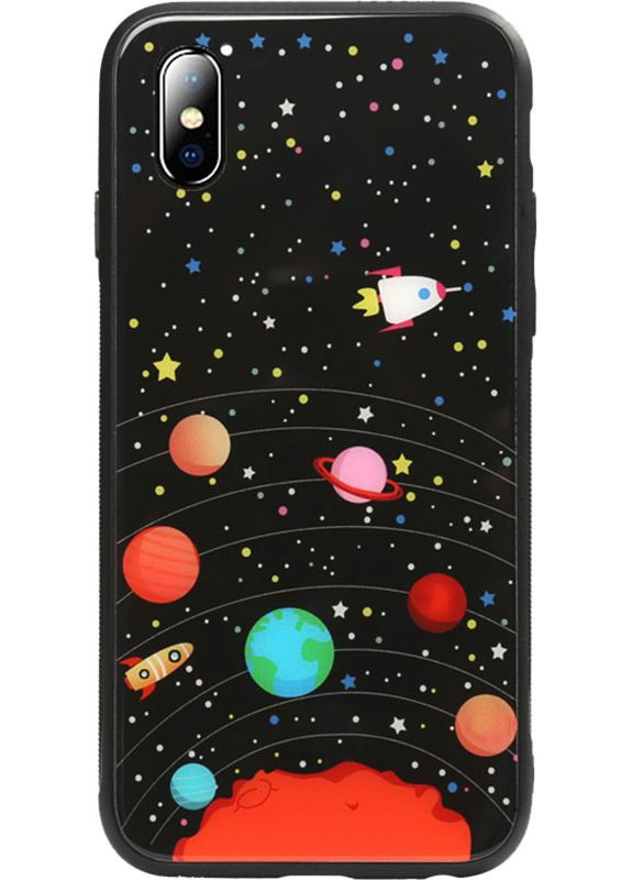 Чехол-накладка Glass Fashionable Case Apple iPhone X Star Space Toto (301781620)