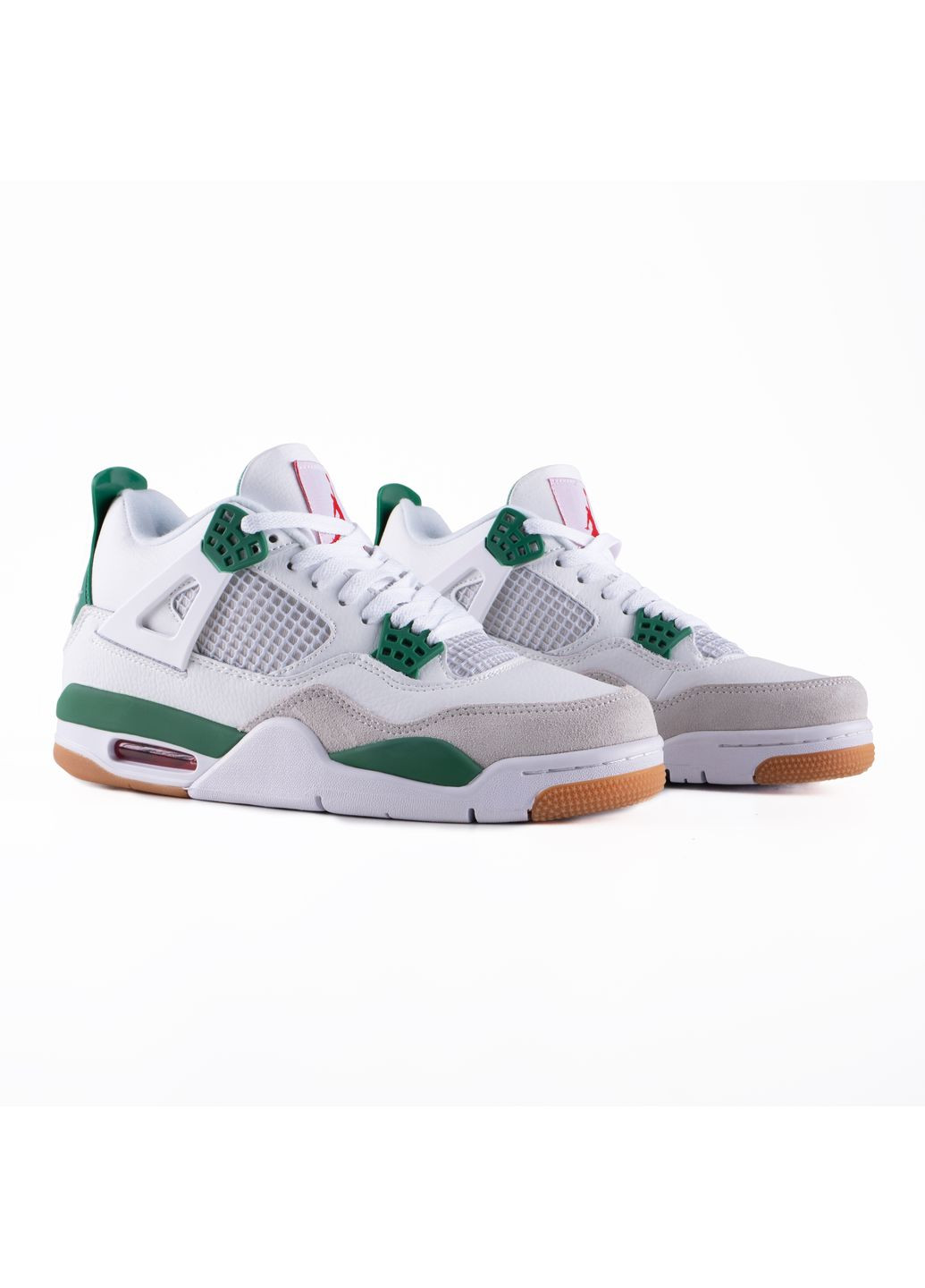 Розовые демисезонные кроссовки мужские nike air jordan 4 sb pine green найк аир джордан No Brand