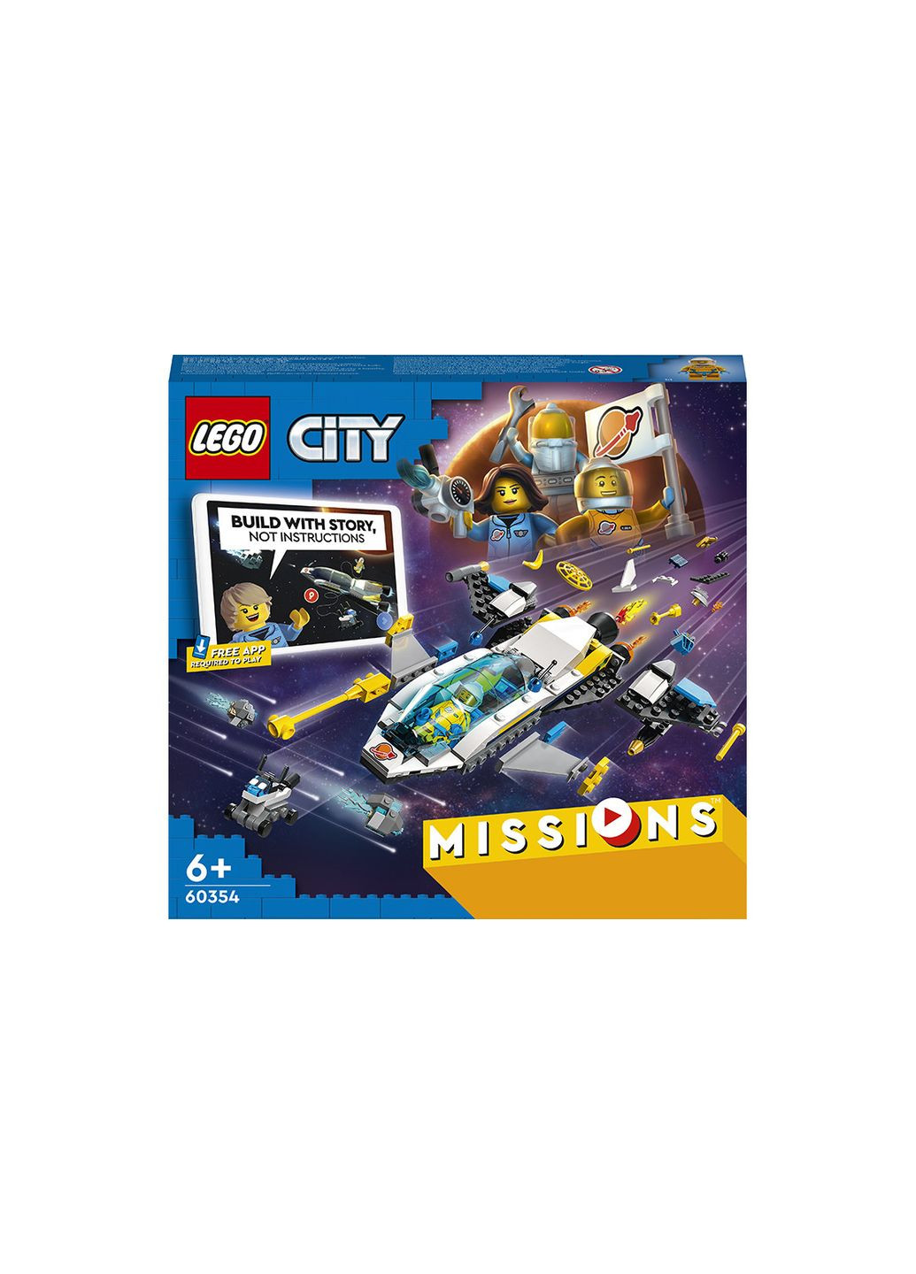 City Місії дослідження Марса на космічному кораблі 298 деталей (60354) Lego (304055482)