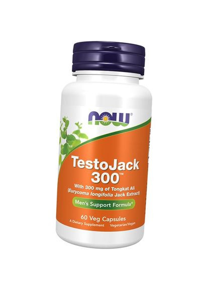 Тонгкат Алі, Формула підтримки для чоловіків, Testo Jack 300, 60вегкапс (08128019) Now Foods (322728293)