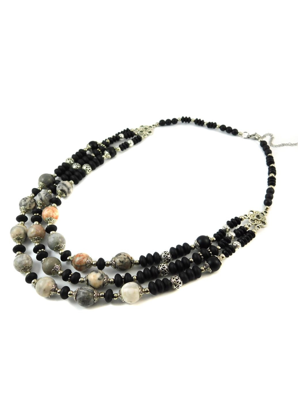 Намисто "Мавра" Агат, Шунгіт Fursa fashion (331155845)