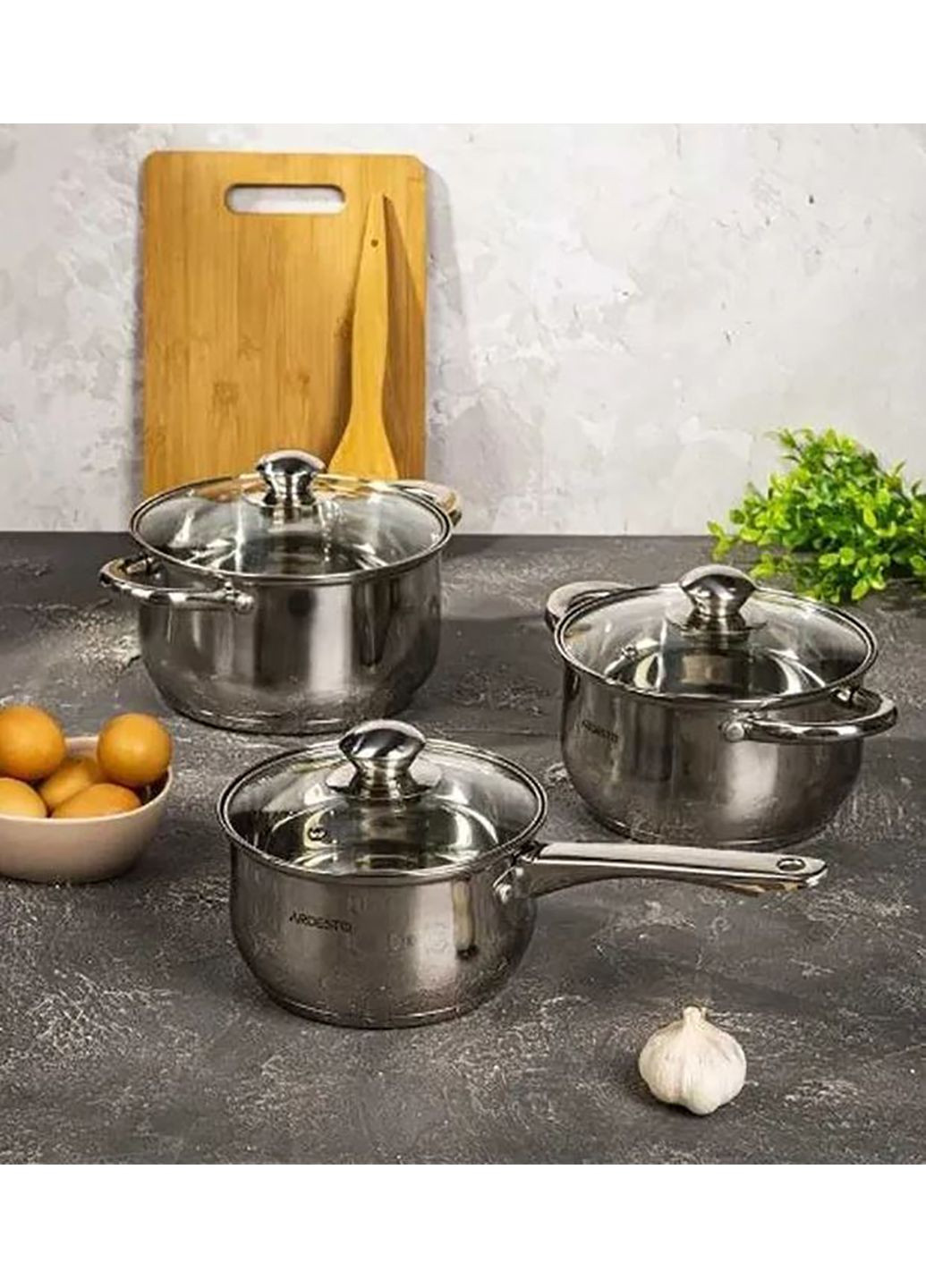 Набір посуду з нержавіючої стали 6 предметів Gemini Gourmet AR1906PS Ardesto (335079363)