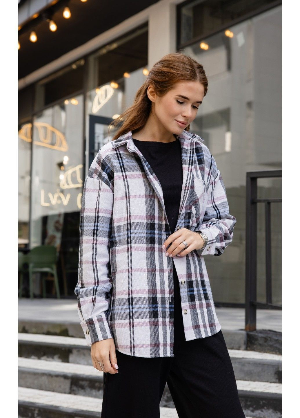 Розовая рубашка Bessa